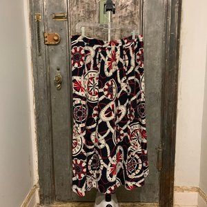 Vintage Plus size 33" to 40" waist 80s Lilli Ann Collections nautical pattern pr